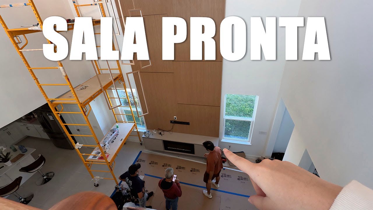 FINALMENTE PRONTA! Olha como ficou a sala da nossa casa nova nos EUA