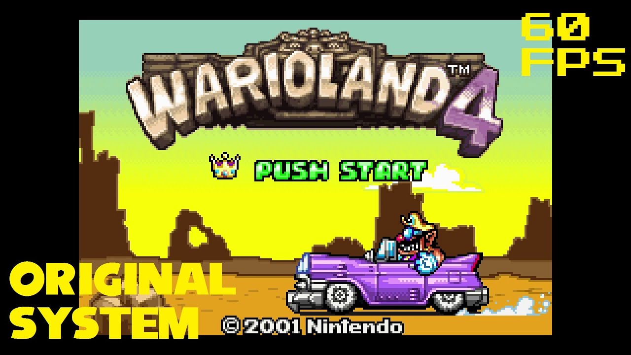 1. (Native 60 FPS GBA) Titles - Wario Land 4