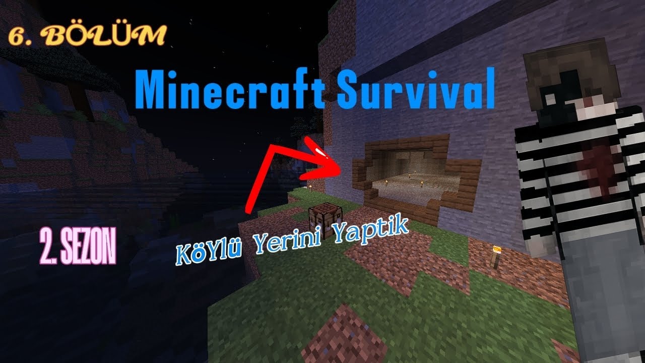 Minecraft Survival 2. Sezon 6. Bölüm (köylü yerini yaptık)