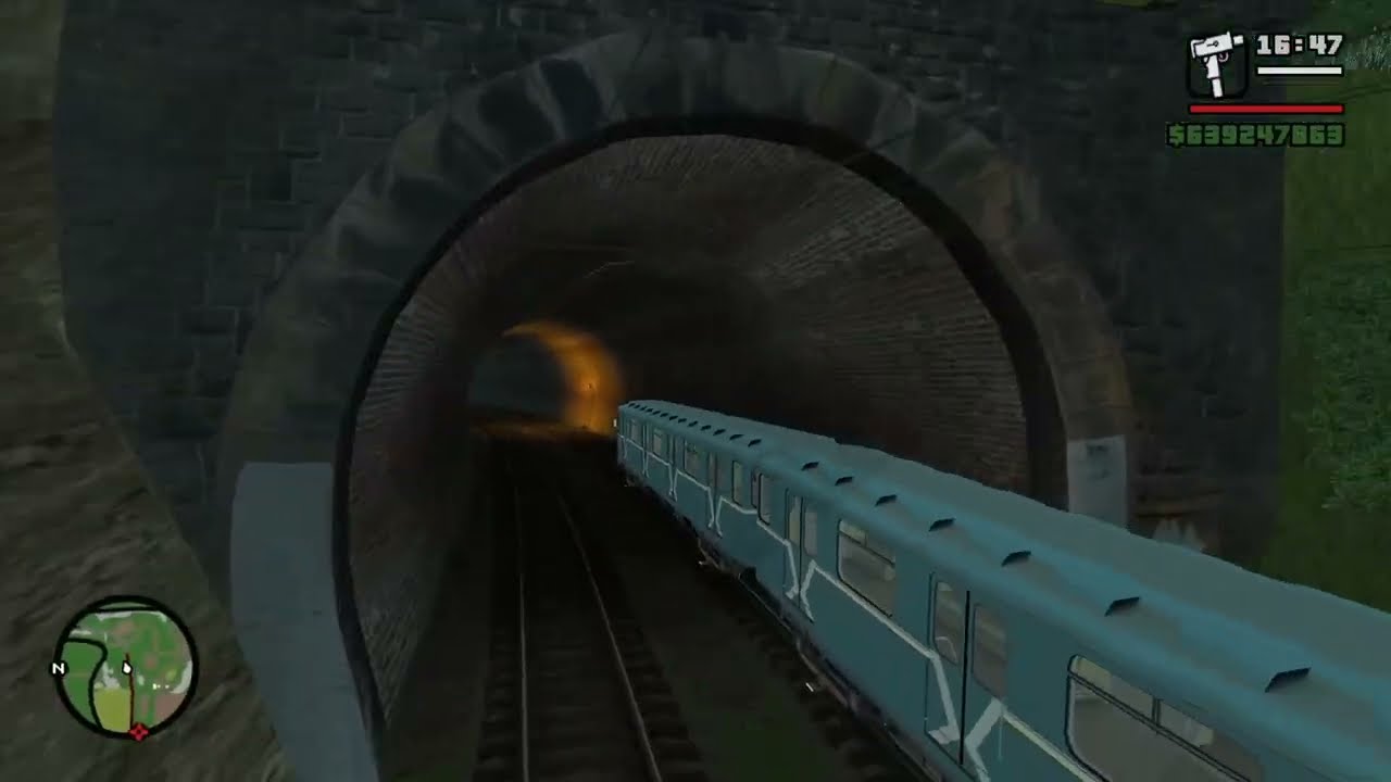 realistic metro train with better sound effects in gta sa (test)