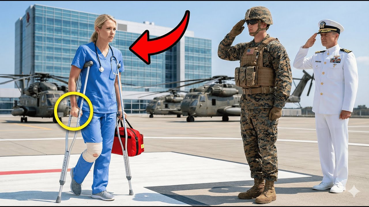 Sie verspotteten die humpelnde Krankenschwester — bis ein Admiral auf sie zutrat und salutierte