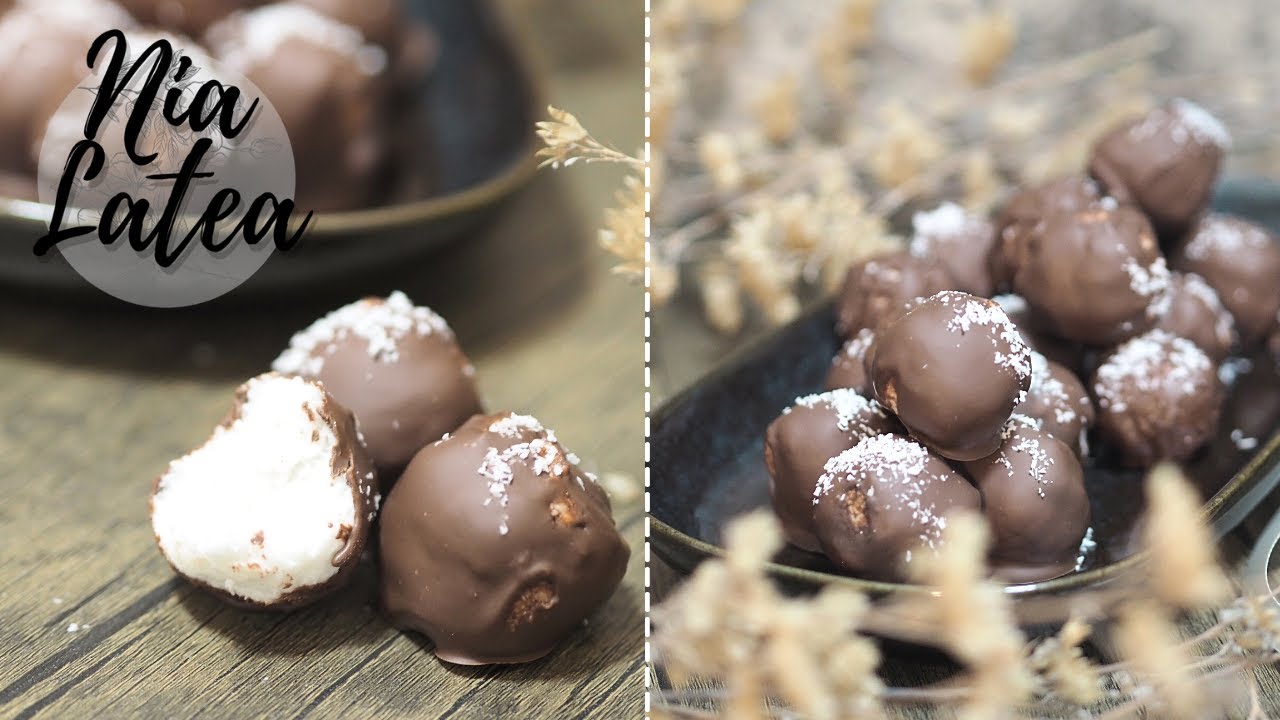 Bounty Balls I Kokos-Schoko-Kugeln I 4 Zutaten
