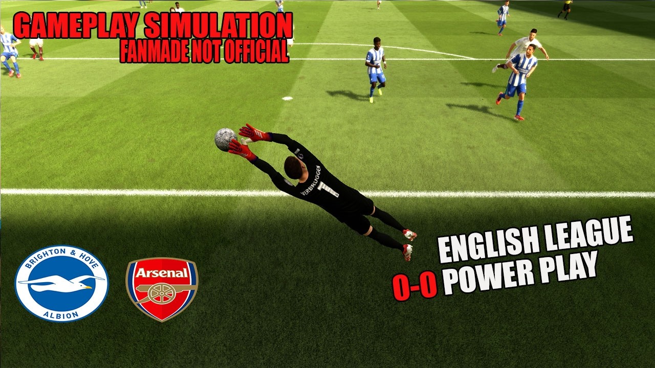Brighton vs Arsenal | 0-0 Power Play | English League Gameplay Simulation