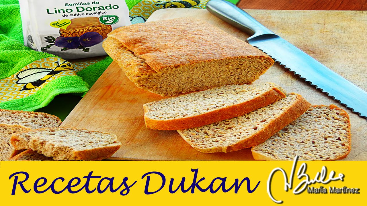 Pan de Linaza Dukan en Horno / Dukan Flaxmeal Bread Recipe