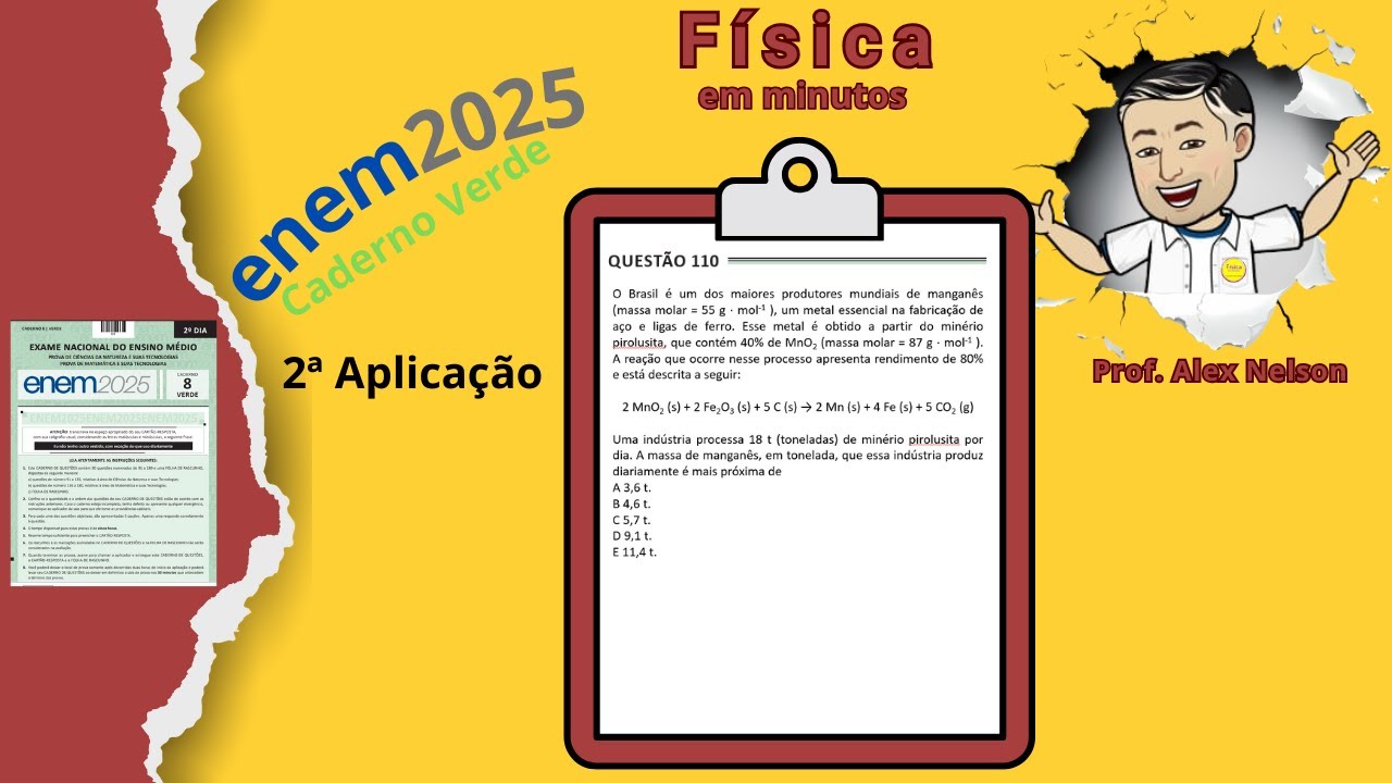 Enem 2025 - Questão 110 da prova verde do segunda aplicação