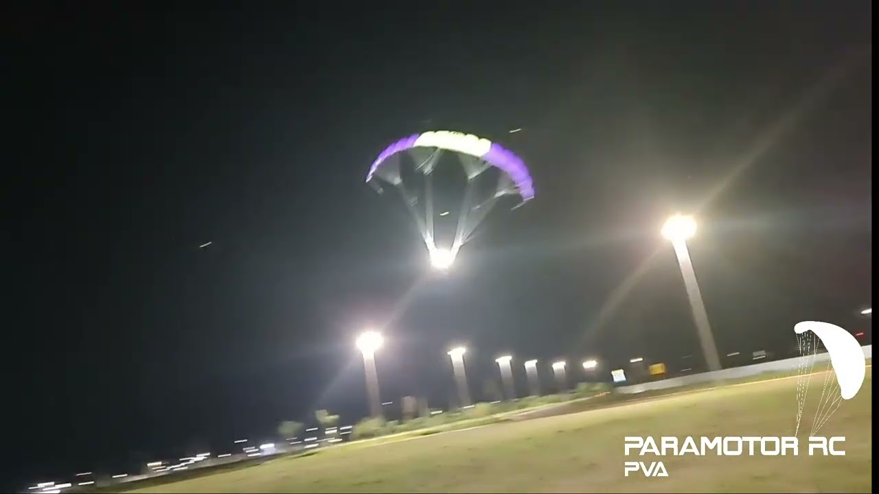 Paramotor-RC  / Rasy Two / Vôo Noturno Urbano #paramotorrc #aeromodelismobrasil #aeromodelismo