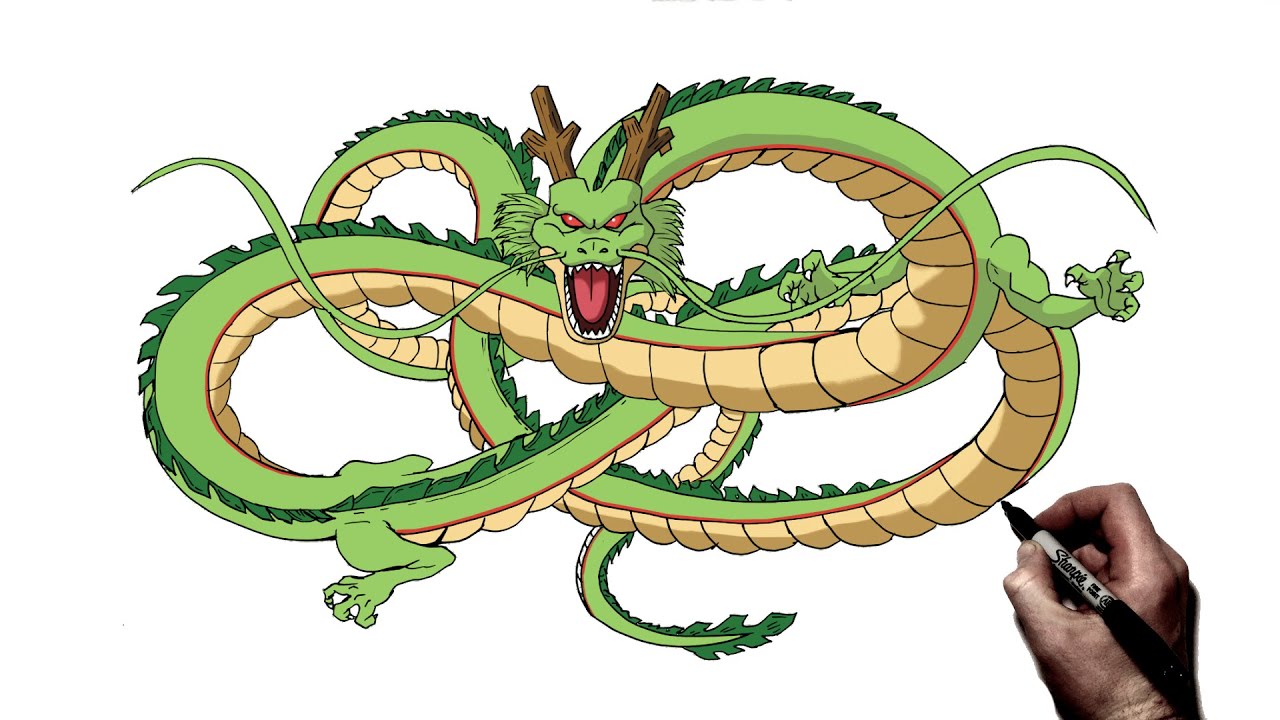 Как нарисовать Шенрона | Шаг за шагом | Dragon Ball