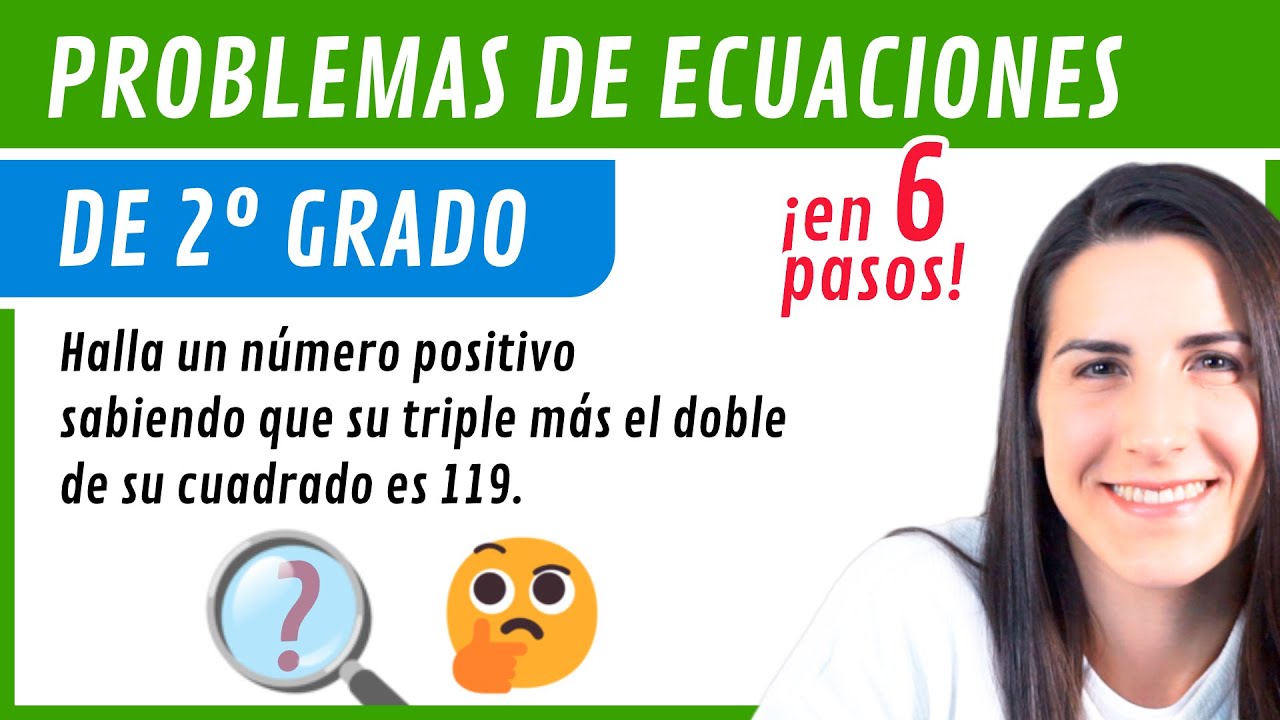 PROBLEMAS de ECUACIONES de SEGUNDO GRADO 📝🤔