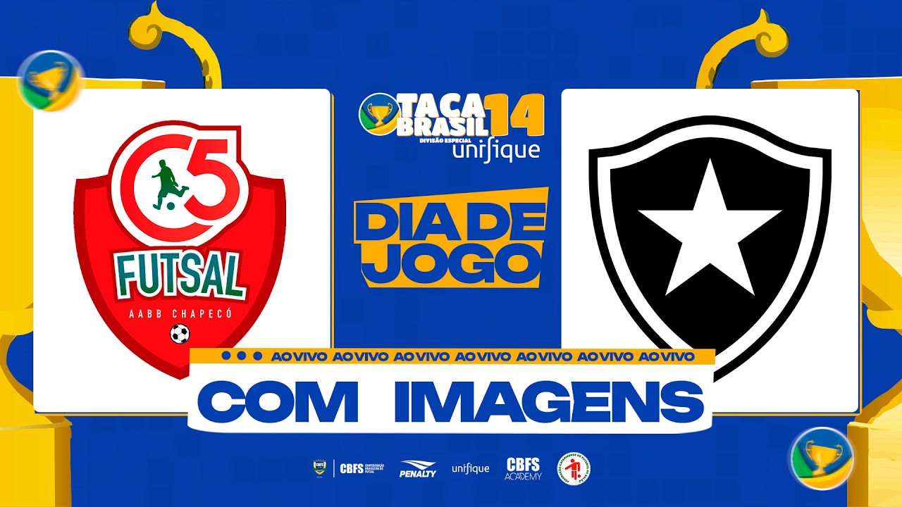 Ta&ccedil;a Brasil  Unifique Sub14 Masc. Divis&atilde;o Especial | C5 Futsal x Botafogo | 1&ordf; Rodada | Ao Vivo