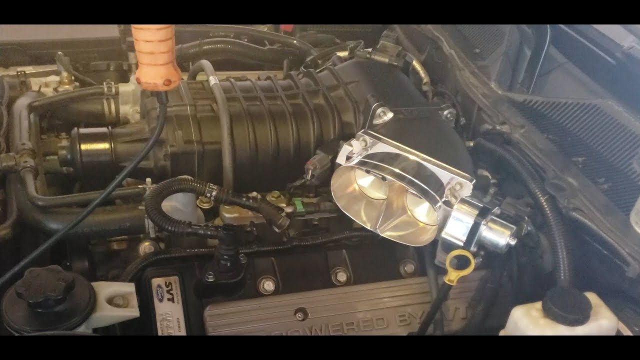 Installing the vmp twin 67mm throttle body and ported elbow on my shelby gt500 + acceleration pulls!