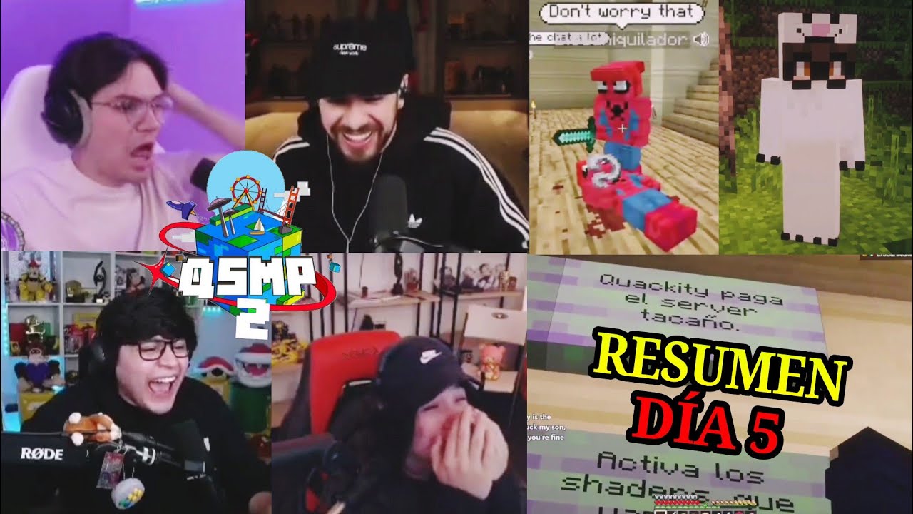 ¡QSMP 2! DIA 5 | MEJORES CLIPS DIVERTIDOS ¡ElMariana, Quackity, Vegetta, Foolish, Aldo y más!