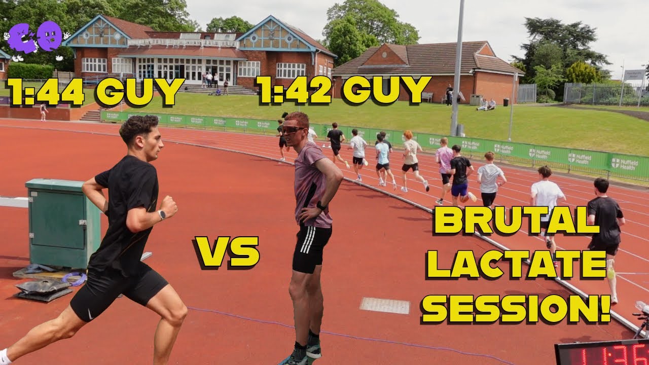 KILLER 800m TRACK SESSION: 1:42 Guy vs 1:44 Guy
