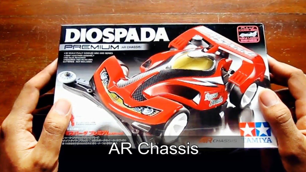 Merakit TAMIYA Mini 4WD DIOSPADA PREMIUM # AR Chassis # Unboxing TAMIYA Lets and Go