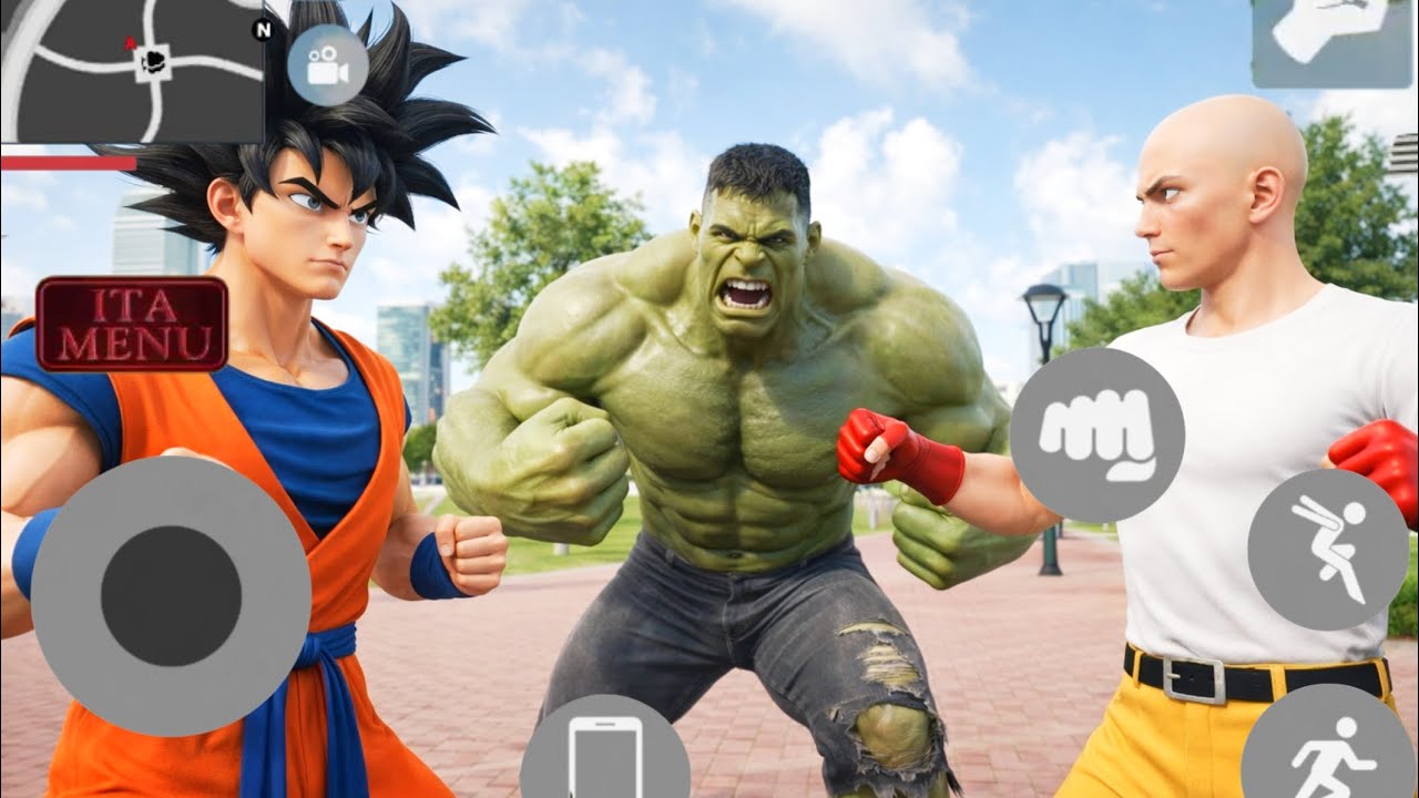 GOKU SITAMA VS HULK IN INDIAN THEFT AUTO SIMULATOR 😍 INDIAN BIKE DRIVING 3D #4