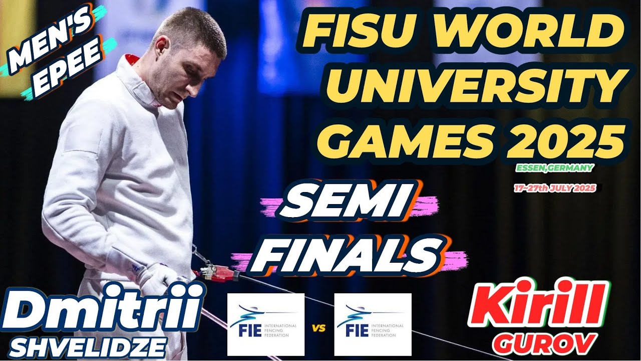 2025 🇩🇪【第32屆 世界大學生運動會 德國】男重 個人「SEMI FINALS」SHVELIDZE Dmitrii (AIN) VS (AIN) GUROV Kirill