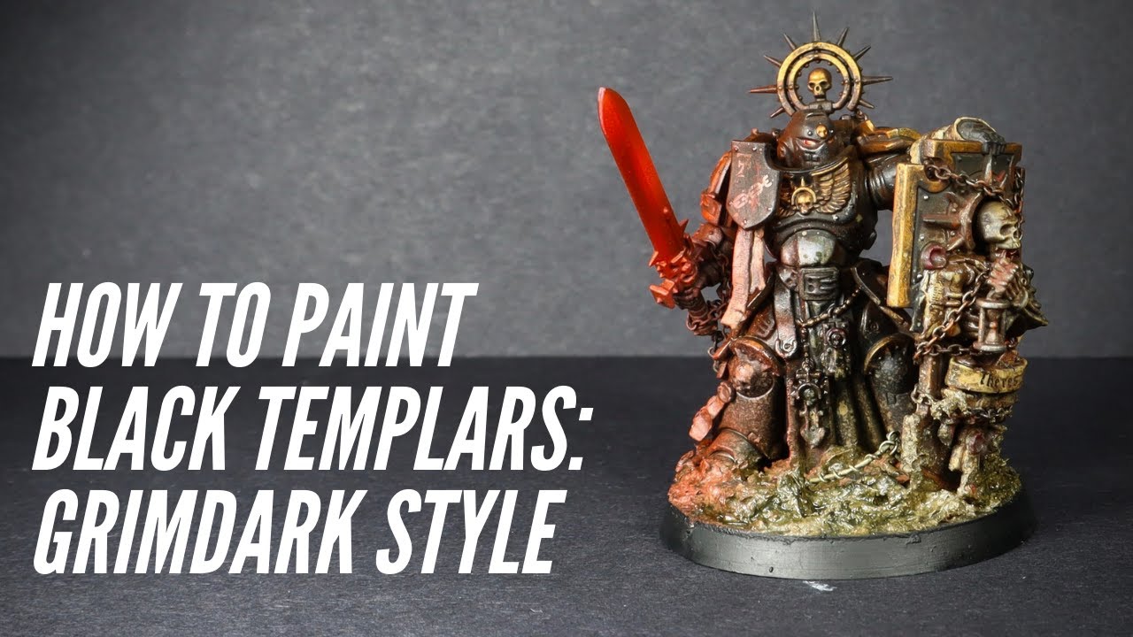 How to paint Space Marines: Black Templars - Grimdark Style