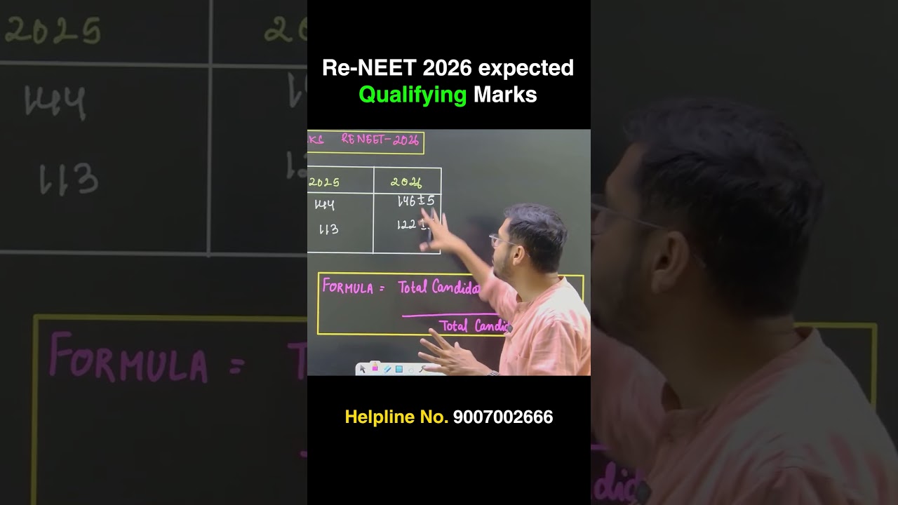 RE-NEET 2026 Expected Qualifying Marks 🎯#reneet2026 #cutoffanalysis