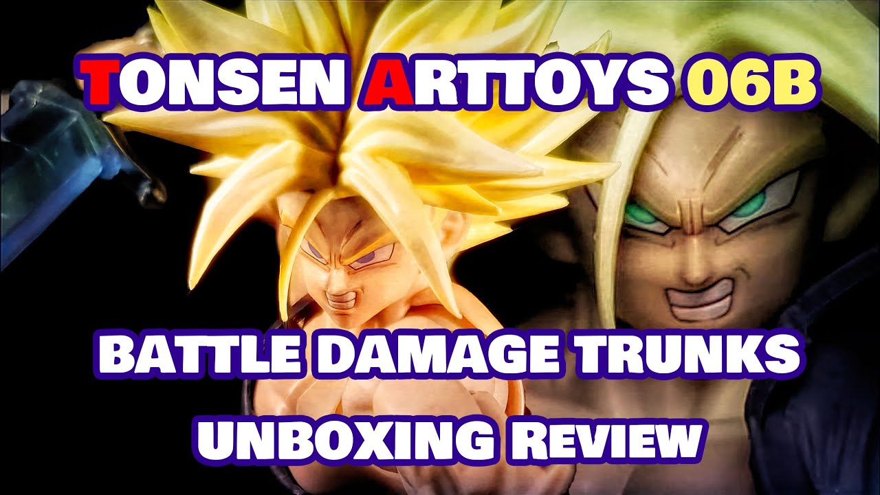 【DragonBall SHF Customs 3rd Party Figure】TONSEN ARTTOYS 06B Battle damage Trunks Unboxing Review