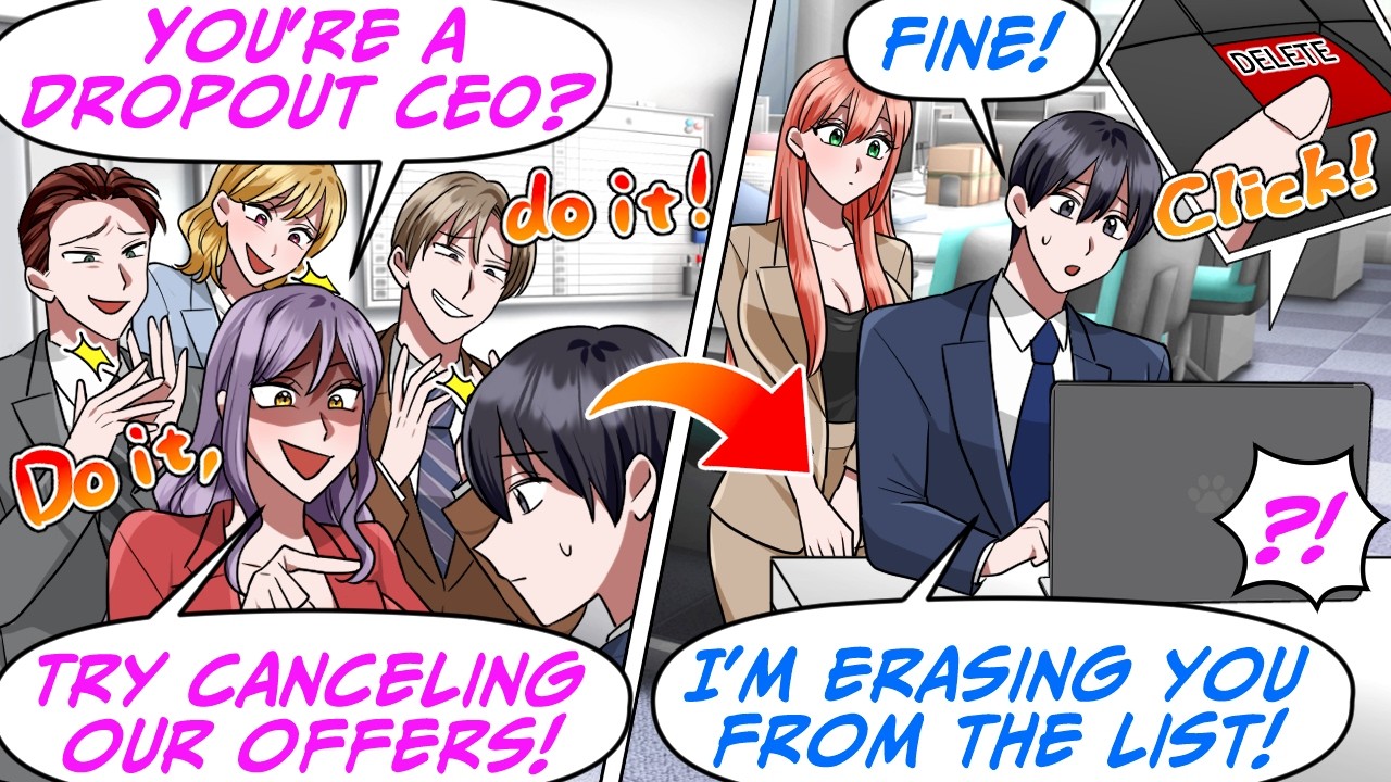 These New Hires Dissed Me & Threatened Me to Try Canceling Their Job Offers![RomCom Manga Dub]
