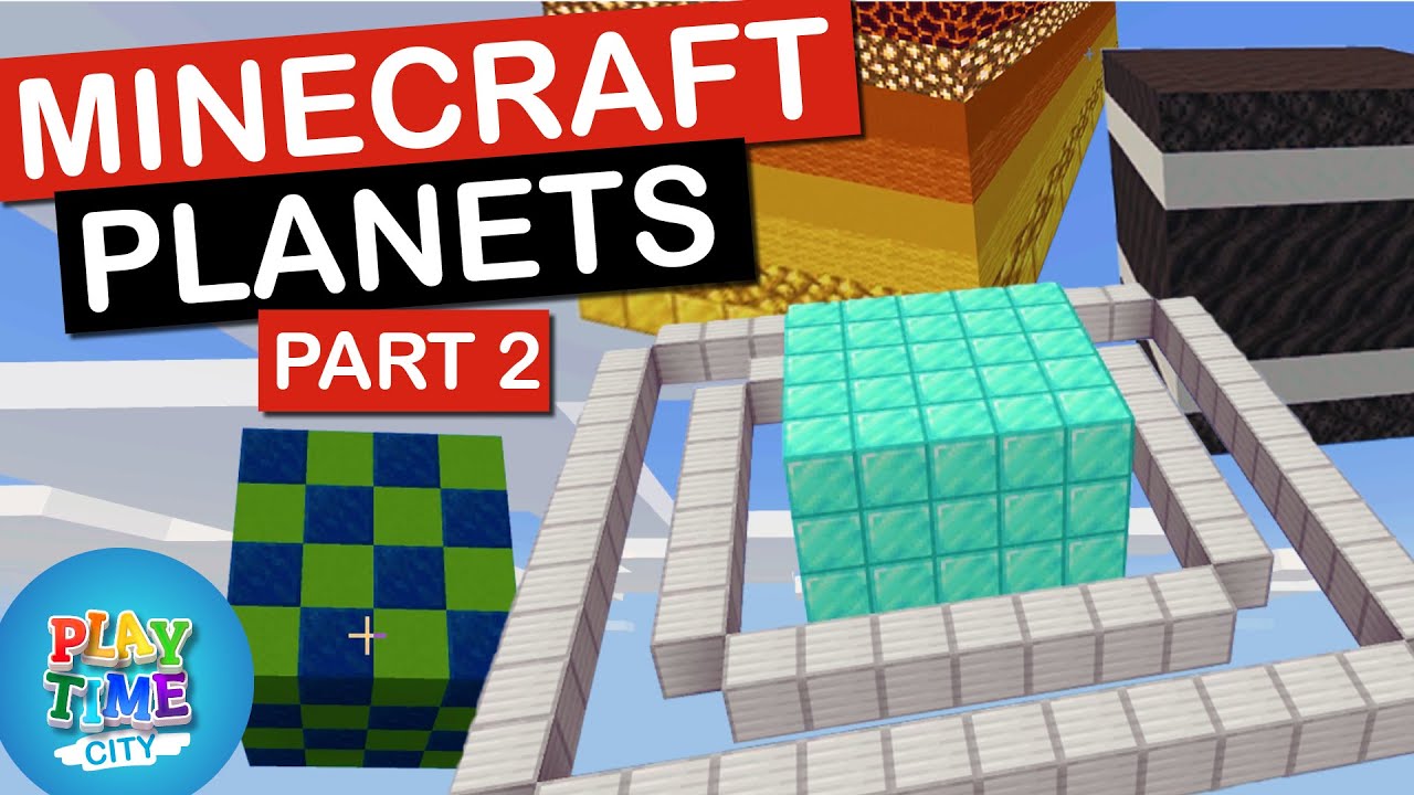 5 year old builds a Minecraft Solar System - Minecraft Planets - Part 2