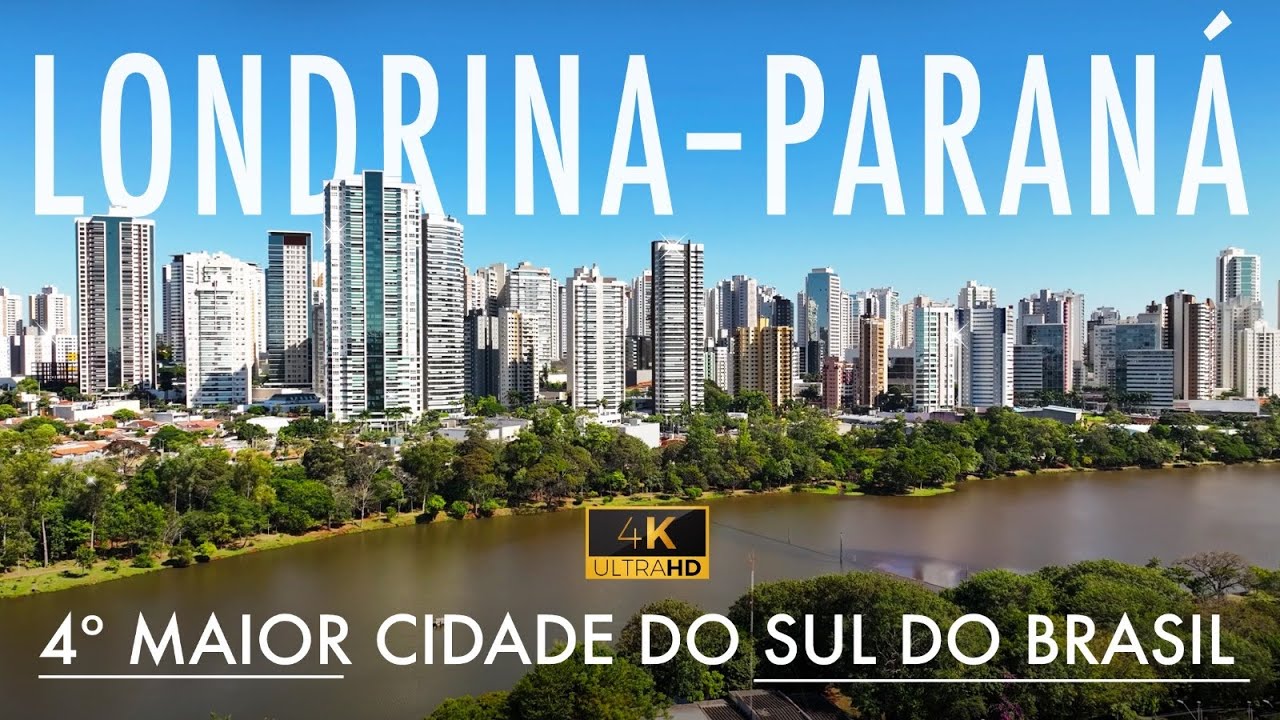 Cenas Jamais Vistas de LONDRINA no Paraná, 4º Maior Cidade do SUL do Brasil - 4K ULTRA HD