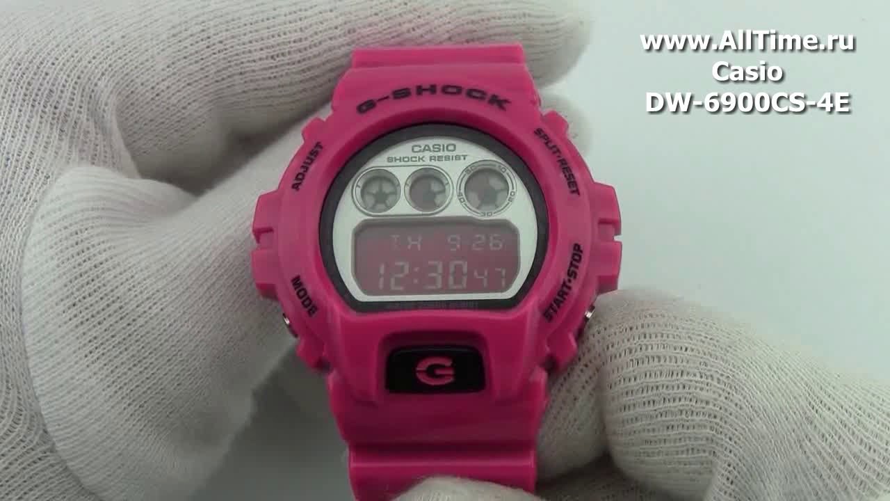 Обзор. Японские наручные часы Casio G-SHOCK DW-6900CS-4E