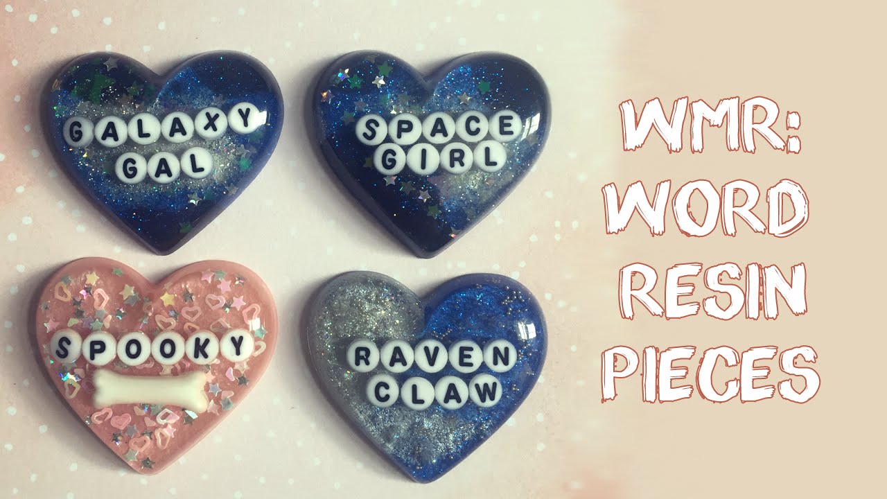 Watch Me Resin: Word Resin Pieces // VelvetWay