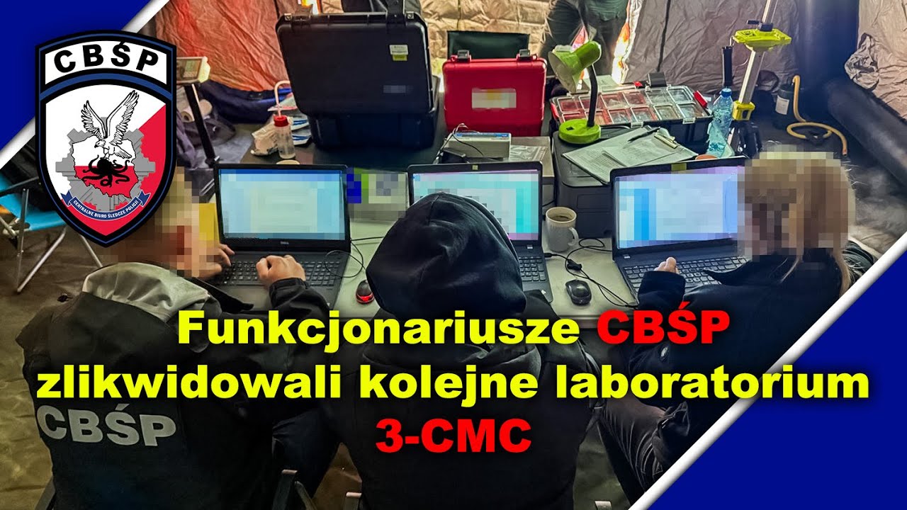 CBŚP zlikwidowało kolejne duże laboratorium narkotyków