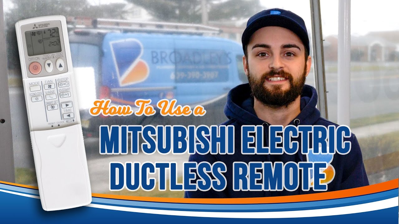 How to Use a Mitsubishi Electric Ductless Remote - Broadley's Plumbing, Heating & Air Conditioning
