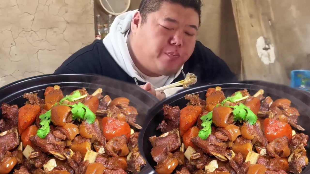猴哥炖红焖羊肉香到离谱，肉嫩汁浓，隔着屏幕都觉入口即化超解馋！【胖猴仔】
