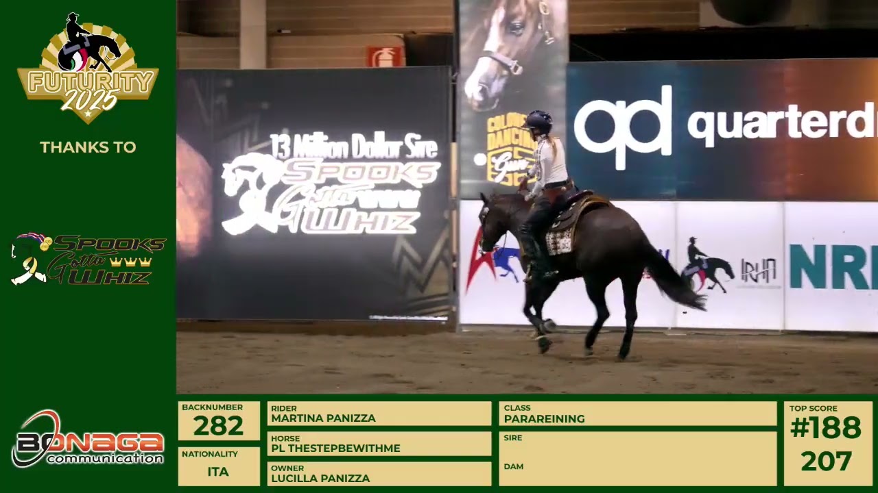 Futurity 2025 - MARTINA PANIZZA & PL THESTEPBEWITHME score 213