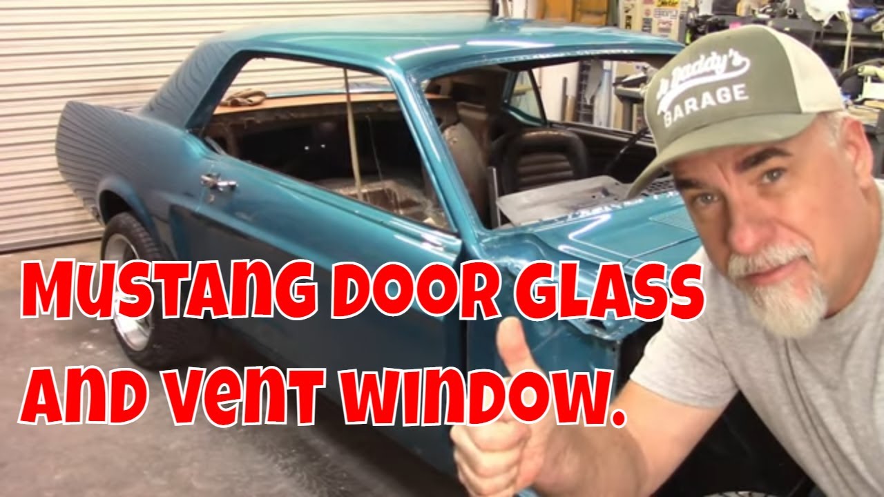 Mustang door glass and vent window install. Jade part 100. #mustang #howto #diy