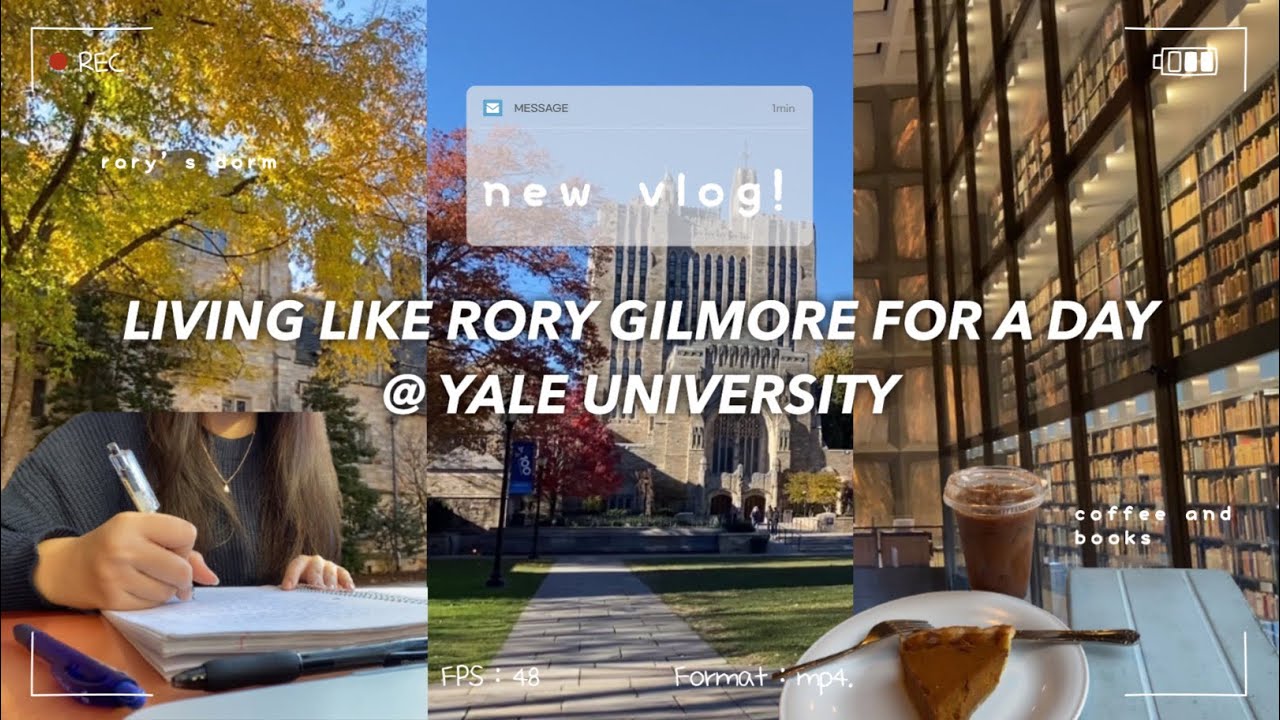 yale student lives like Rory Gilmore for a day 📚☕️ | visiting rory’s dorm, beinecke library, coffee