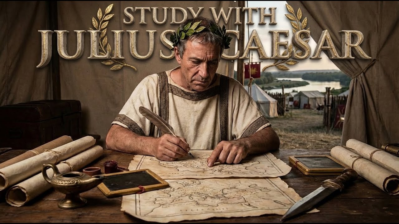 Study with Julius Caesar: 1-Hour Epic Roman Ambience for Focus & Study