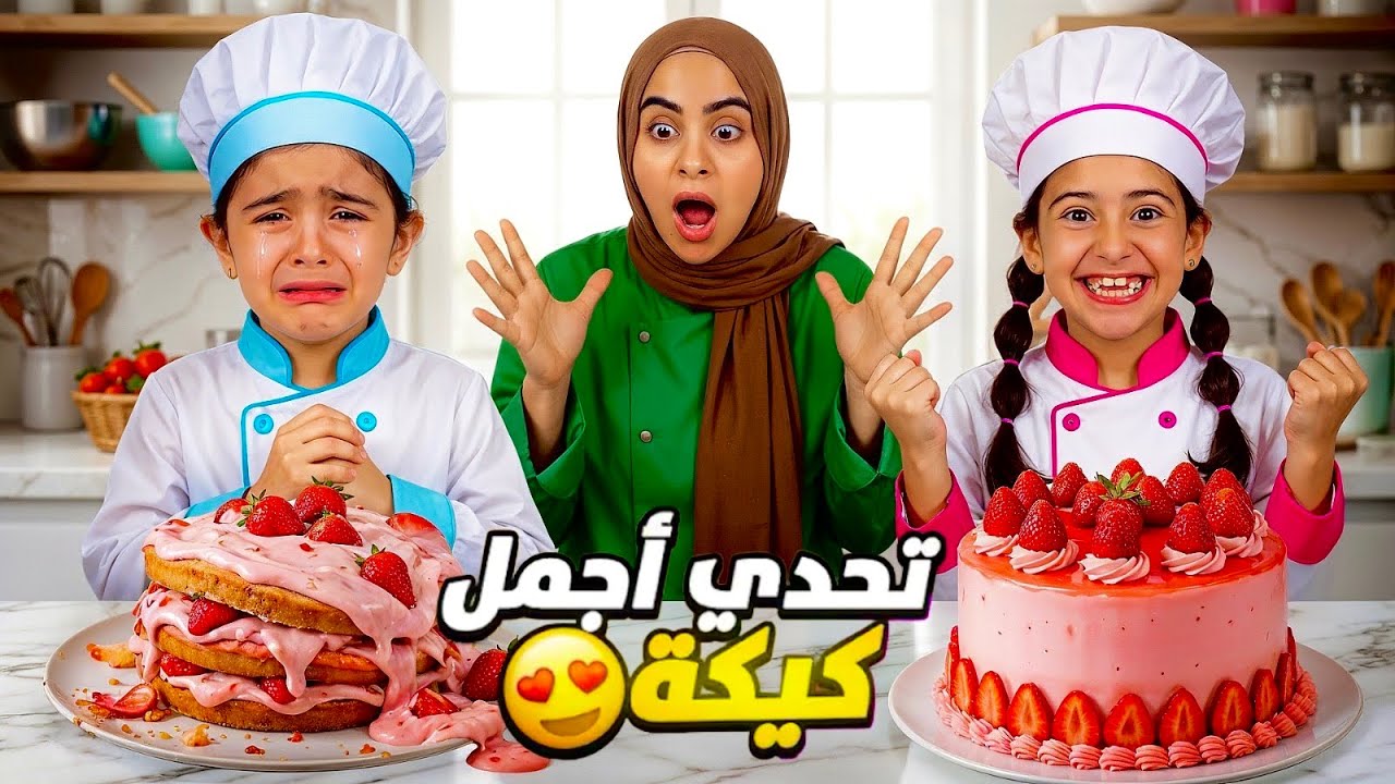 تحدي تزيين الكيك الفائز يحصل علي 1000$😱(انهيار خديجه😭) مؤثر💔