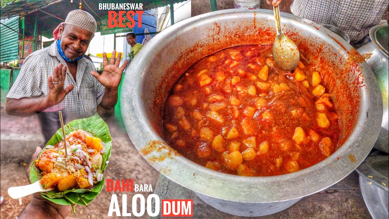 This Place is Famous Far Aloo Dum | Bhubaneswar Best Dahi Bara Aloo Dum | Street Food India