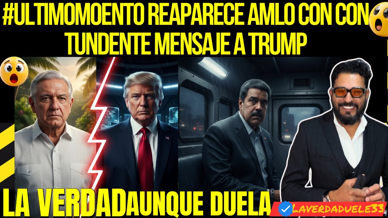 #СрочныеНовости: АМЛО вновь появляется с мощным посланием Трампу 📱