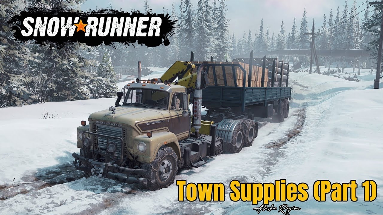 SnowRunner PS5 Gameplay Alaska Region (Town Supplies) Part 1