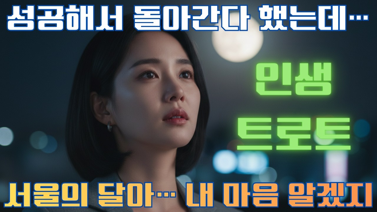 🎵서울의 달아 내 마음 알겠지🌙 고향이 그리운 밤 ♪서울의 달 고향의 별 | 인생 트로트