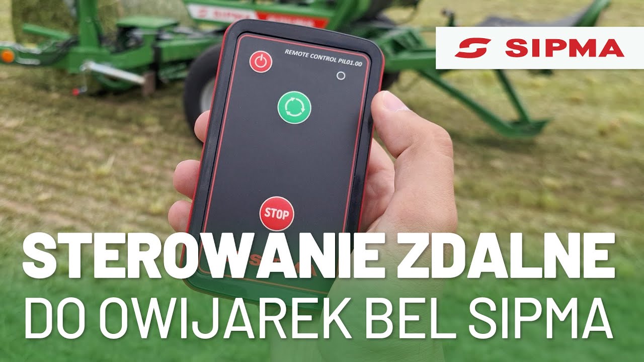 Nowość od SIPMA: Zdalne sterowanie do owijarek bel MIRA i MAJA