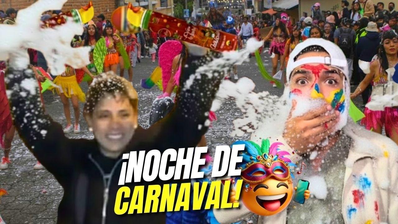 Fuimos al carnaval nocturno de Amaguaña a vender cariocas 🎉 | Noche de locura