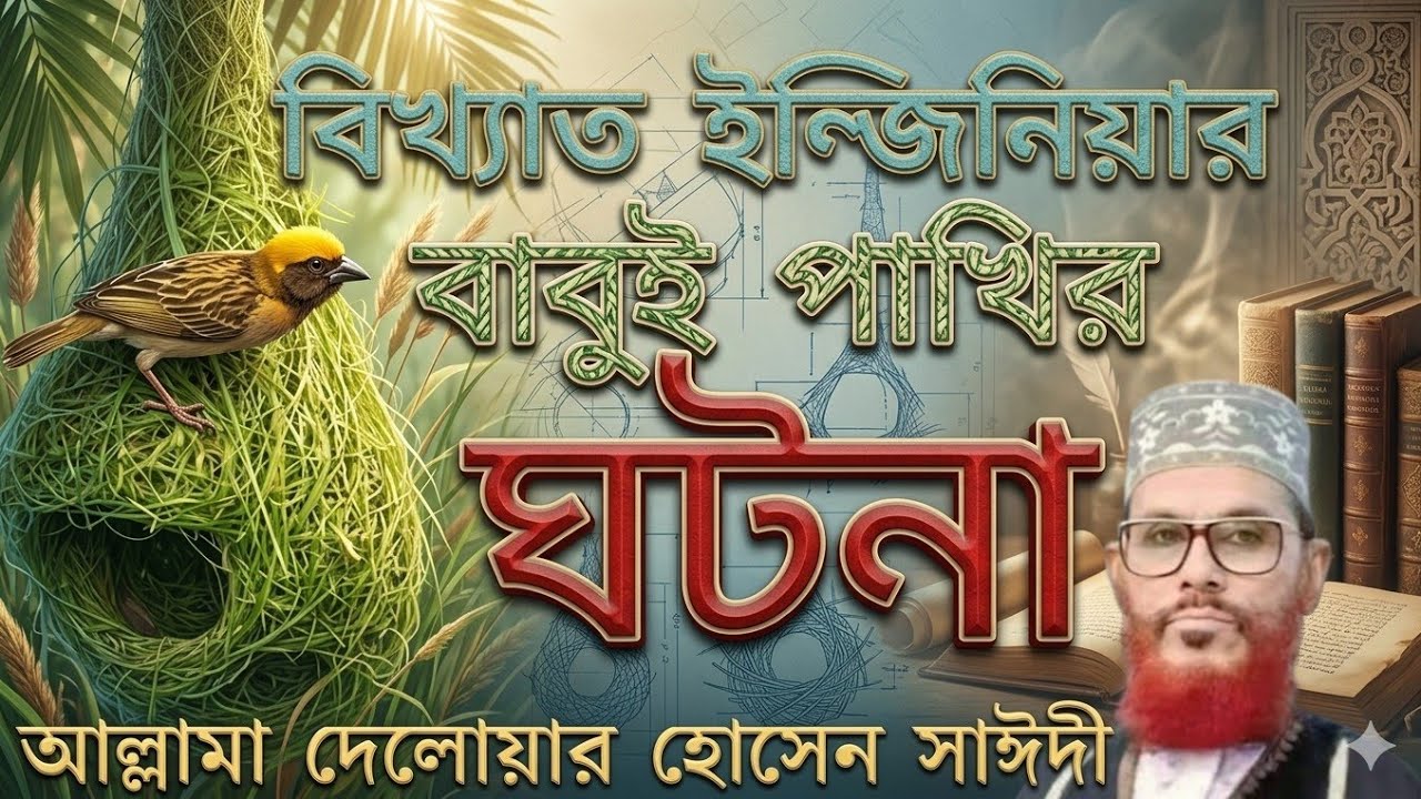 বিখ্যাত ইন্জিনিয়ার বাবুই পাখির ঘটনা | আল্লামা দেলোয়ার হোসেন সাইদি #bangla #waz 