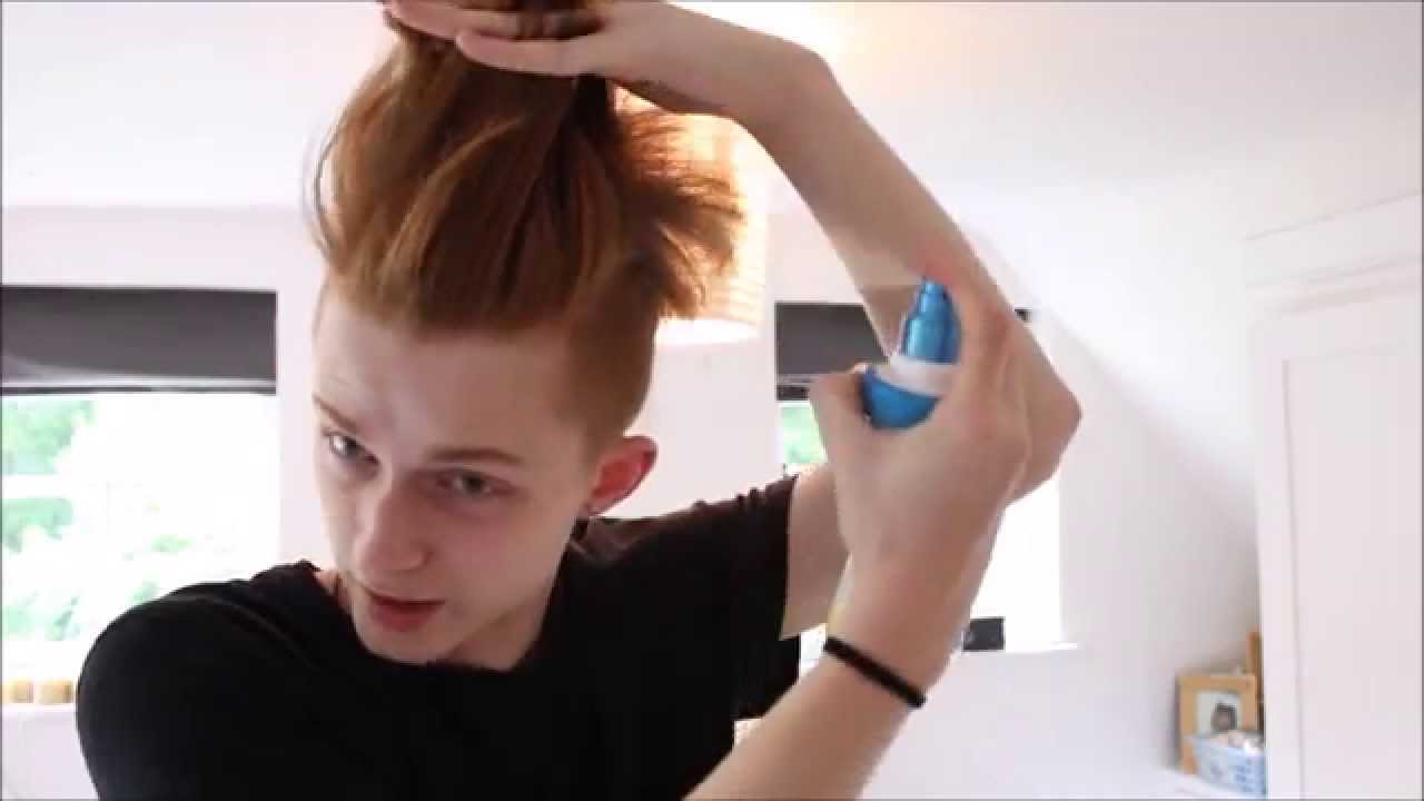 CURLY TO STRAIGHT: Mens hair tutorial - slicked back [UNDERCUT]