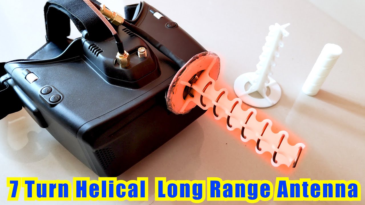 Long Range 5.8ghz 7 Turn High Gain Helical Antenna Build Tutorial