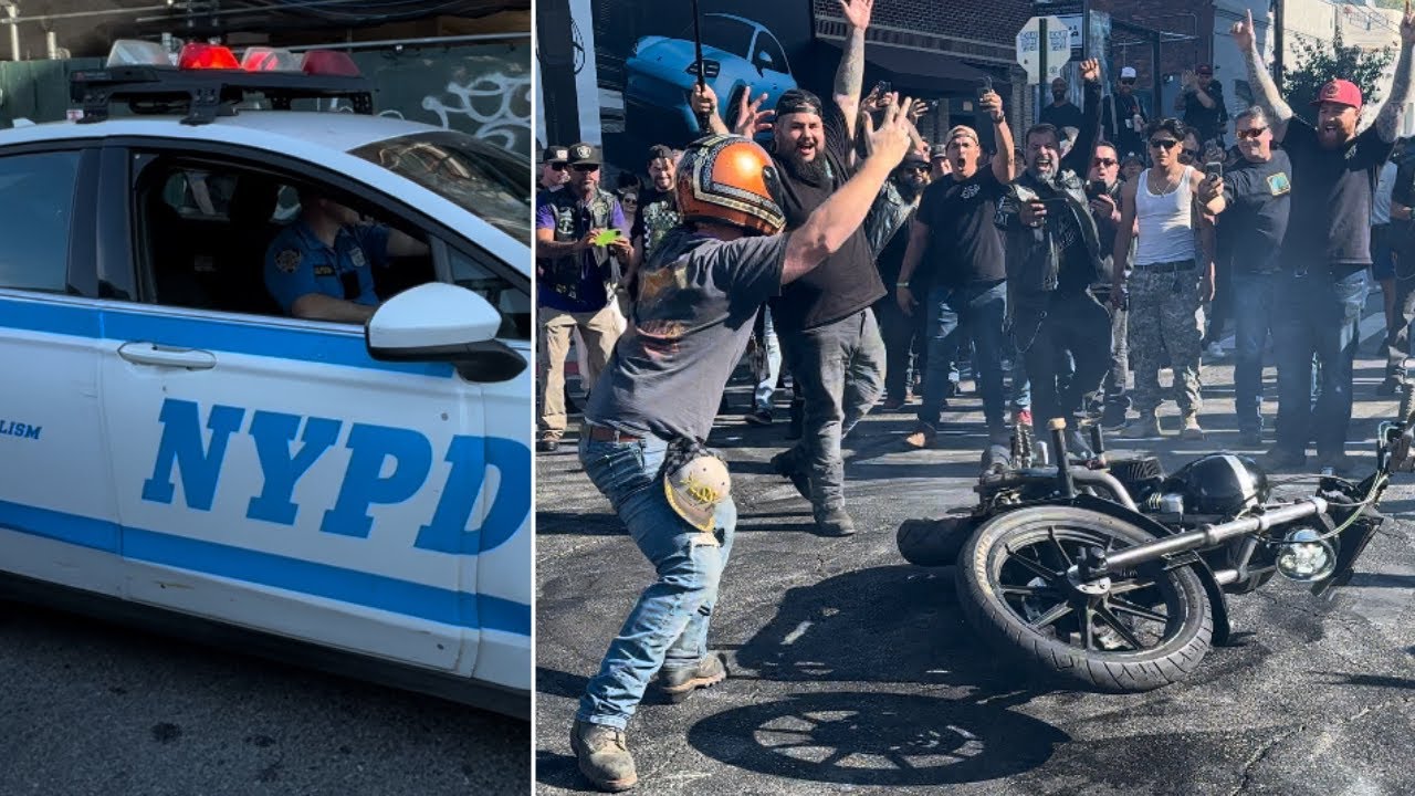 Motorcycles Taunt Police & Take Over Brooklyn! 😮