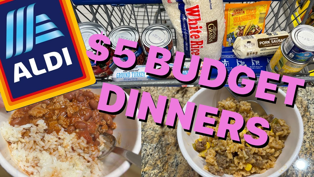 EXTREME GROCERY MEAL PLAN // $5 DINNERS FOR FAMILY OF 4 // #aldi #vlog #grocery #budget #subscribe