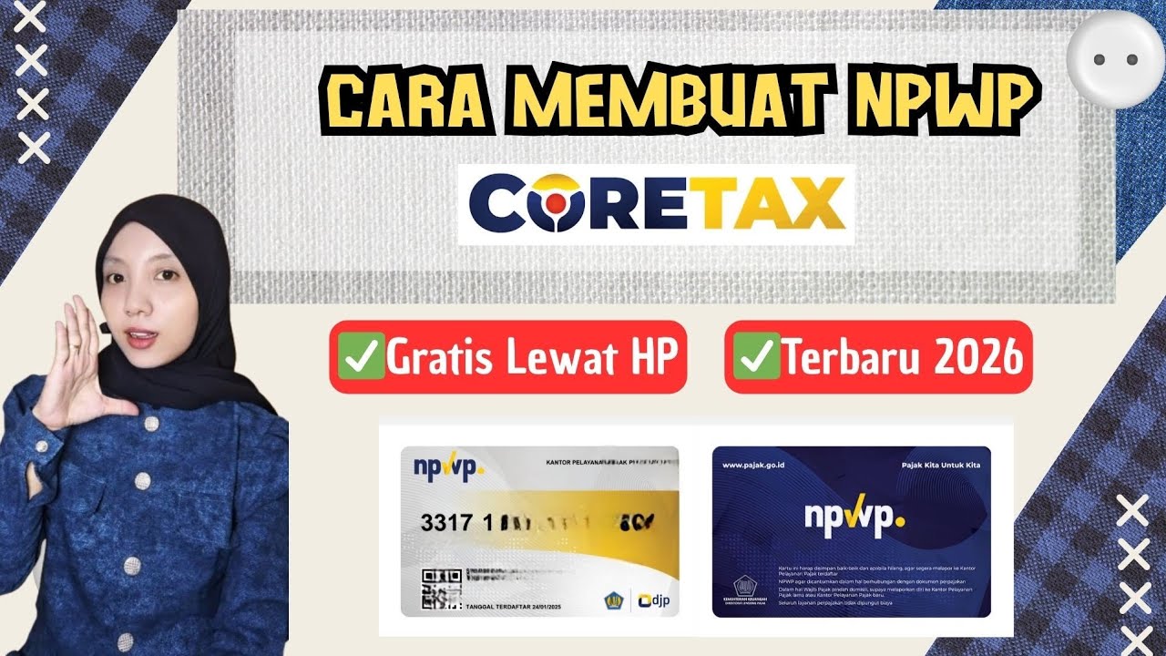 CARA MEMBUAT NPWP ONLINE LEWAT CORETAX TERBARU 2026 GRATIS LEWAT HP