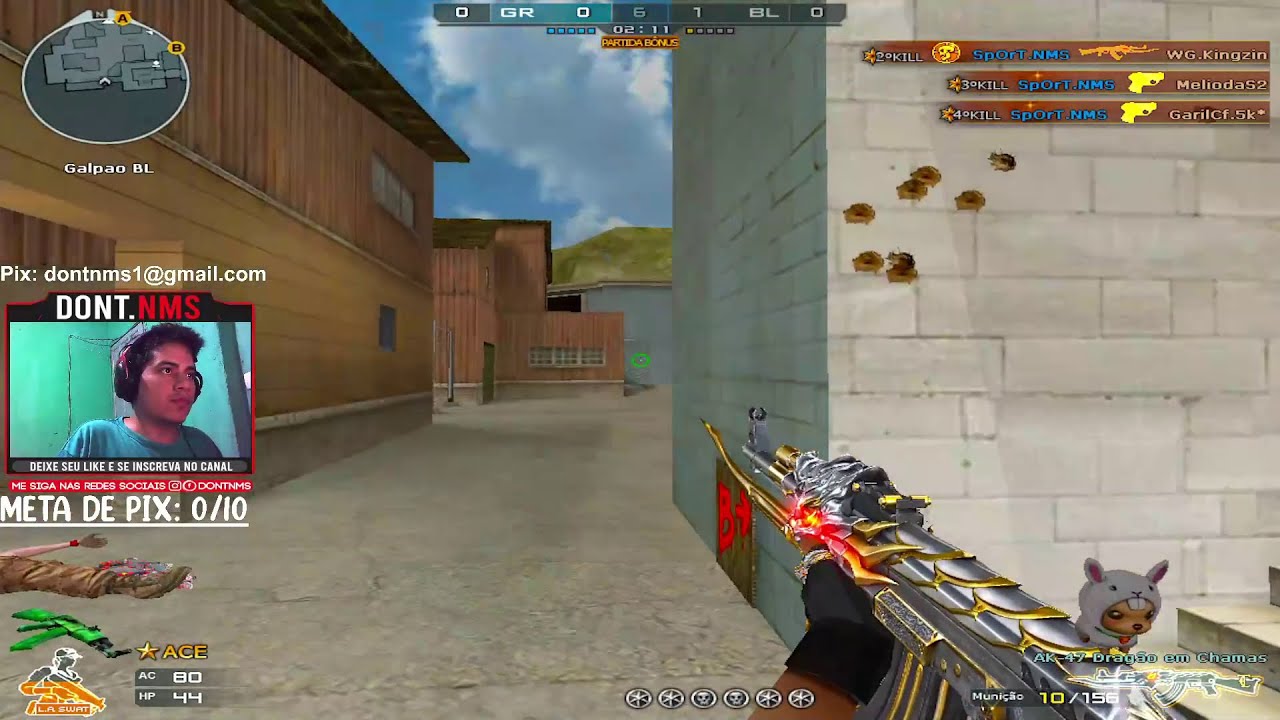 JOGUEI COM AK 47-DRAGÃO VIP EM CHAMAS NA RANQUEADA | CROSSFIRE AL