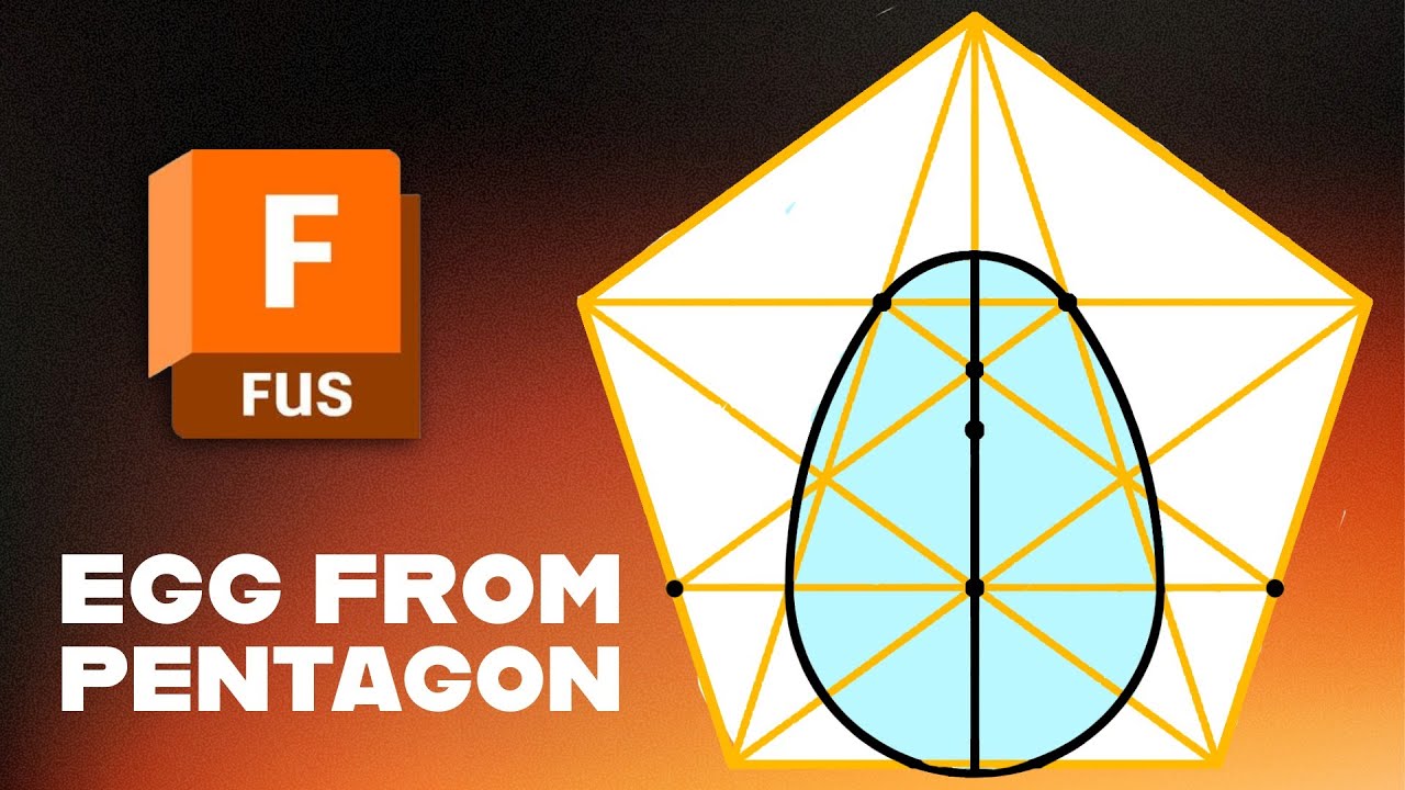Fusion Egg Shape in Minutes: Pentagon Sketch, Constraints, Arcs, and Revolve
