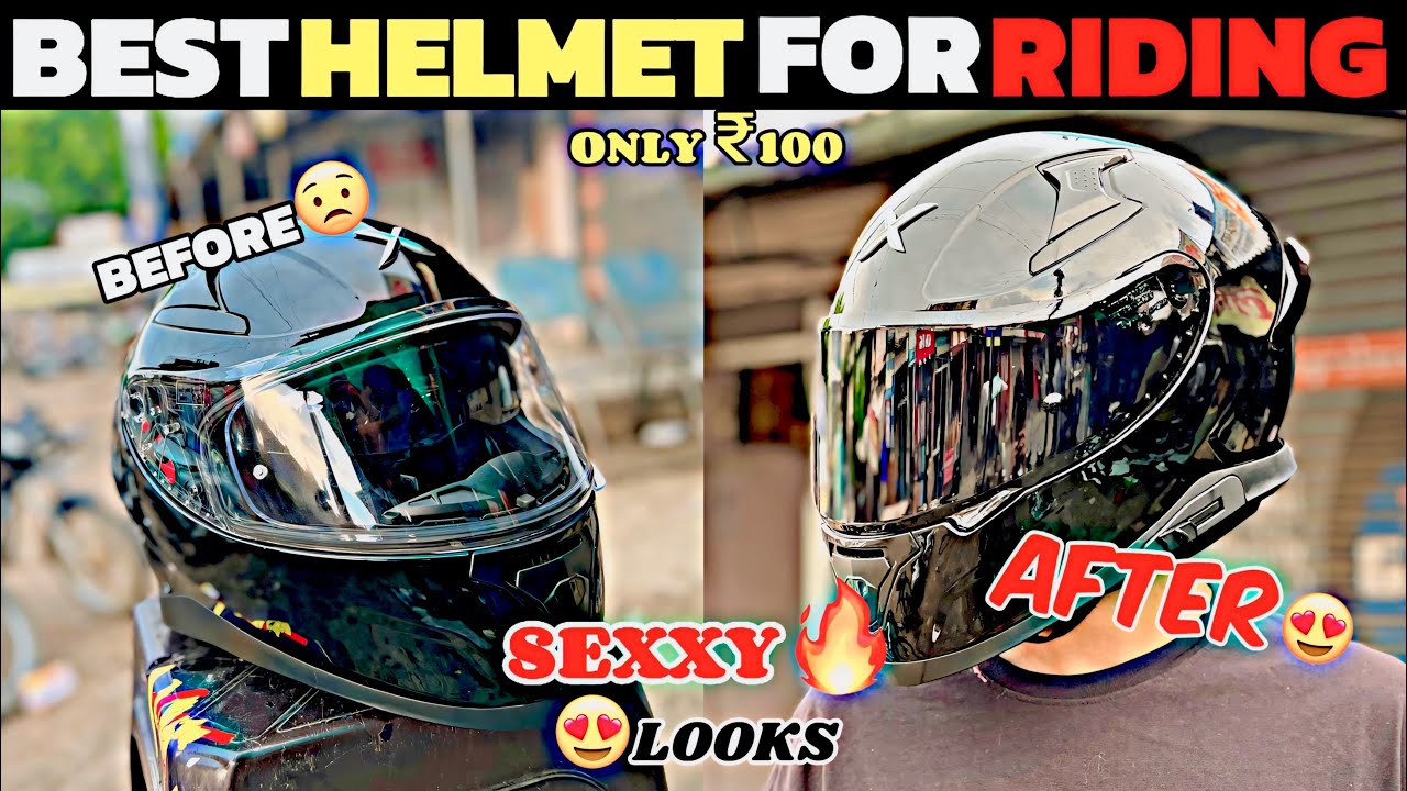 Black Smoke Visor wrap for Apex Axor 😍| Best Helmet for Motovlogger👍||only ₹100 😱||